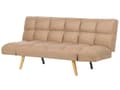 Miniatyrbillede 5 af 11: Sovesofa Brun Polyester 3 Personers Moderne Blød Sofa Sofaseng Tre Personers Designsofa til Værelse Stofsofa med Klik Klak funktion