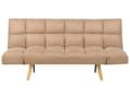 Miniatyrbillede 1 af 11: Sovesofa Brun Polyester 3 Personers Moderne Blød Sofa Sofaseng Tre Personers Designsofa til Værelse Stofsofa med Klik Klak funktion