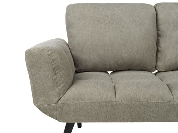 Sovesofa Lysegrøn Polyester 2 Personers Moderne Blød Sofa Sofaseng To Personers Designsofa til Værelse Stofsofa med Klik Klak funktion
