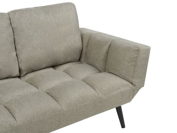 Sovesofa Lysegrøn Polyester 2 Personers Moderne Blød Sofa Sofaseng To Personers Designsofa til Værelse Stofsofa med Klik Klak funktion