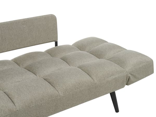 Sovesofa Lysegrøn Polyester 2 Personers Moderne Blød Sofa Sofaseng To Personers Designsofa til Værelse Stofsofa med Klik Klak funktion