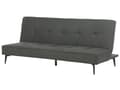Miniatyrbillede 5 af 11: Sovesofa Mørkegrå Polyester 3 Personers Moderne Blød Sofa Sofaseng To Personers Designsofa til Værelse Stofsofa med Klik Klak funktion