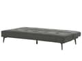 Miniatyrbillede 6 af 11: Sovesofa Mørkegrå Polyester 3 Personers Moderne Blød Sofa Sofaseng To Personers Designsofa til Værelse Stofsofa med Klik Klak funktion