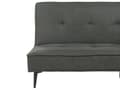 Miniatyrbillede 8 af 11: Sovesofa Mørkegrå Polyester 3 Personers Moderne Blød Sofa Sofaseng To Personers Designsofa til Værelse Stofsofa med Klik Klak funktion