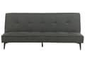 Miniatyrbillede 1 af 11: Sovesofa Mørkegrå Polyester 3 Personers Moderne Blød Sofa Sofaseng To Personers Designsofa til Værelse Stofsofa med Klik Klak funktion