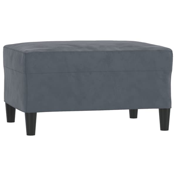 vidaXL sofasæt 3 dele med hynder velour mørkegrå