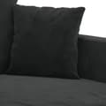Miniatyrbillede 4 af 7: vidaXL sofasæt 2 dele med hynder velour sort