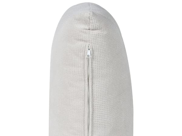 Modulsofa lys beige 3-personers polstret i stof med metalben venstre dekorative hynder moderne