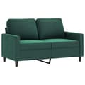 Miniatyrbillede 4 af 7: vidaXL sofasæt 3 dele med hynder velour mørkegrøn