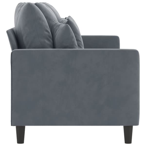 vidaXL 3-personers sofa 180 cm fløjl mørkegrå