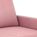 Miniatyrbillede 4 af 9: vidaXL sofasæt 3 dele med hynder velour lyserød