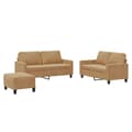 Miniatyrbillede 1 af 9: vidaXL sofasæt 3 dele med hynder velour brun