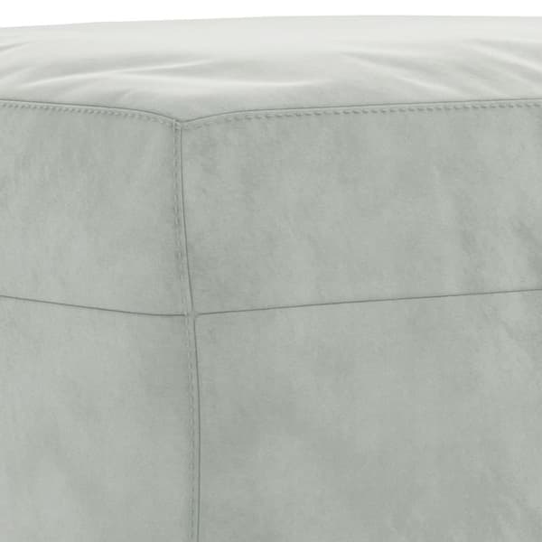 vidaXL sofasæt 3 dele med hynder velour lysegrå