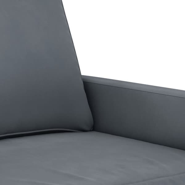 vidaXL sofasæt 3 dele med hynder velour mørkegrå