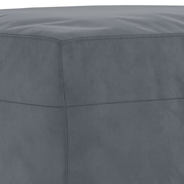 vidaXL sofasæt 3 dele med hynder velour mørkegrå