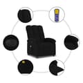 Miniatyrbild 7 av 10: vidaXL Elektrisk massagefåtölj med uppresningshjälp svart tyg