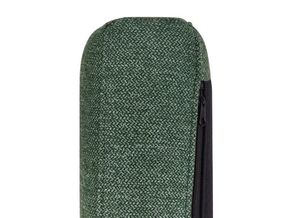Hörnsoffa Vänstervänd Polyester Mörkgrön 192 x 155 Soffa 2-sits Stoppad Metallben Vävt Tyg Ryggstöd Minimalistisk Modern Vardagsrum