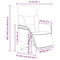 Miniatyrbillede 8 af 9: vidaXL lænestol med fodstøtte velour mørkegrøn