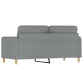 Miniatyrbillede 4 af 8: vidaXL 2-personers sofa 140 cm stof lysegrå