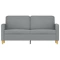 Miniatyrbillede 2 af 8: vidaXL 2-personers sofa 140 cm stof lysegrå