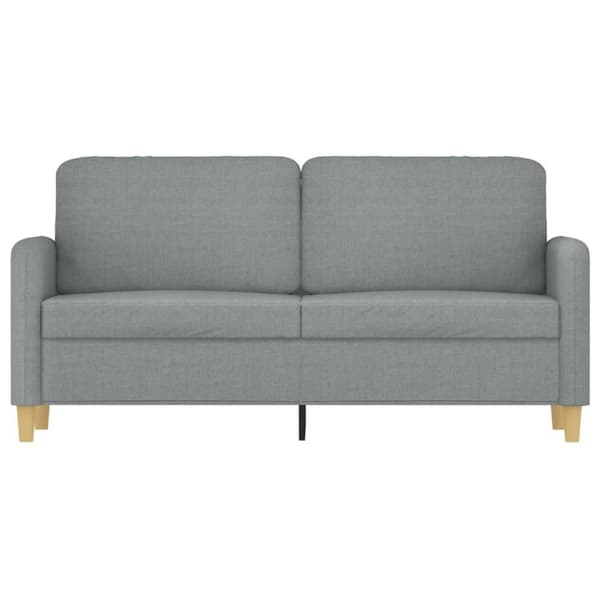 vidaXL 2-personers sofa 140 cm stof lysegrå