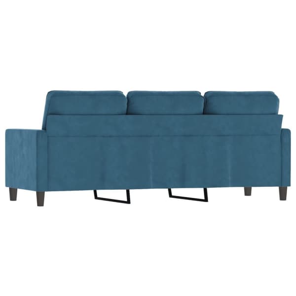 vidaXL 3-personers sofa 180 cm velour blå