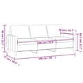 Miniatyrbillede 7 af 8: vidaXL 3-personers sofa 180 cm velour blå