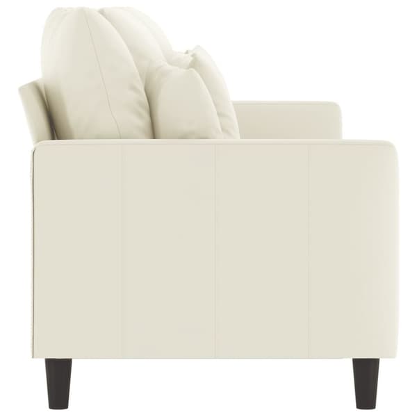 vidaXL 3-personers sofa 180 cm fløjl cremefarvet