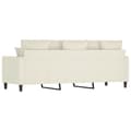Miniatyrbillede 5 af 8: vidaXL 3-personers sofa 180 cm fløjl cremefarvet