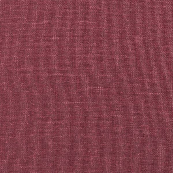 vidaXL 2-sitssoffa vinröd 140 cm tyg