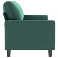 Miniatyrbillede 3 af 8: vidaXL 3-personers sofa 180 cm fløjl mørkegrøn