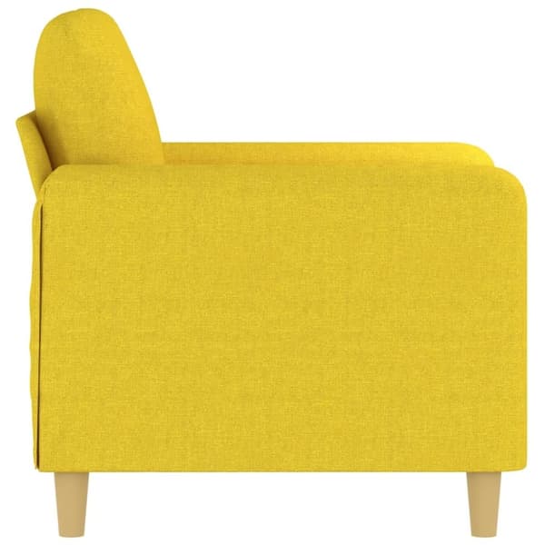 vidaXL Fåtölj ljusgul 60 cm tyg