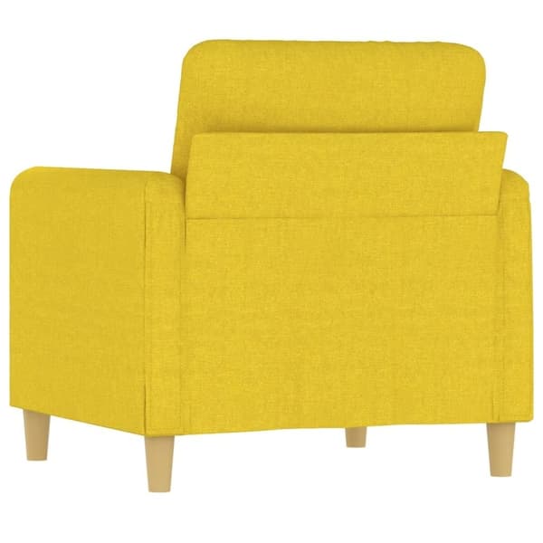 vidaXL lænestol 60 cm stof lysegul