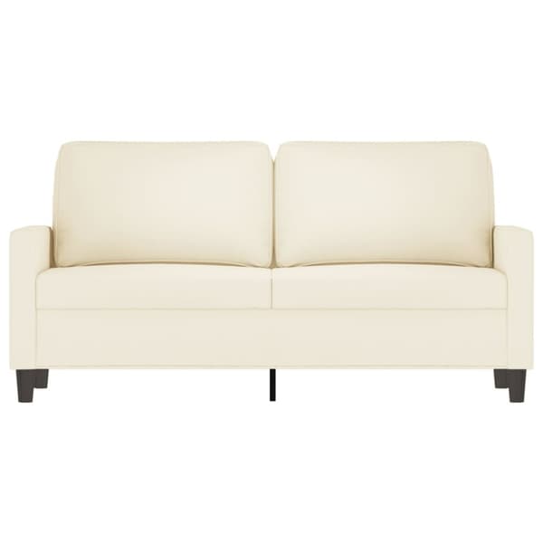 vidaXL 2-personers sofa 140 cm velour cremefarvet