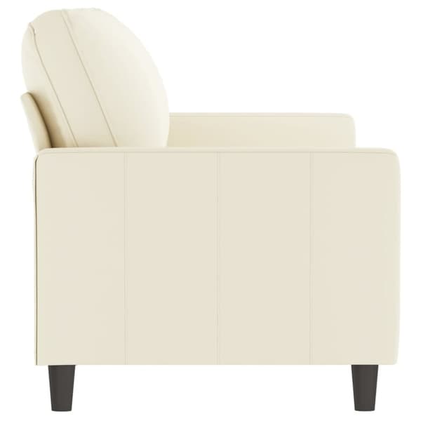vidaXL 2-personers sofa 140 cm velour cremefarvet