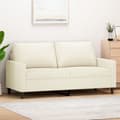 Miniatyrbillede 1 af 8: vidaXL 2-personers sofa 140 cm velour cremefarvet