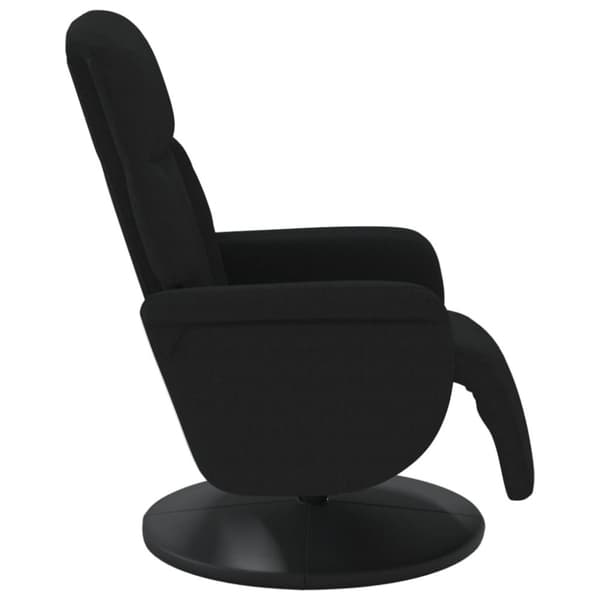 vidaXL Reclinerfåtölj med fotstöd svart sammet