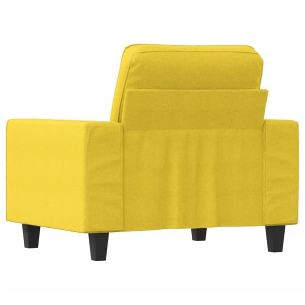 vidaXL Fåtölj ljusgul 60 cm tyg