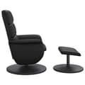 Miniatyrbild 3 av 9: vidaXL Reclinerfåtölj med fotpall svart konstläder