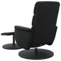 Miniatyrbild 4 av 9: vidaXL Reclinerfåtölj med fotpall svart konstläder