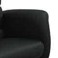 Miniatyrbild 6 av 9: vidaXL Reclinerfåtölj med fotpall svart konstläder