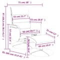 Miniatyrbild 8 av 9: vidaXL Reclinerfåtölj med fotpall svart konstläder