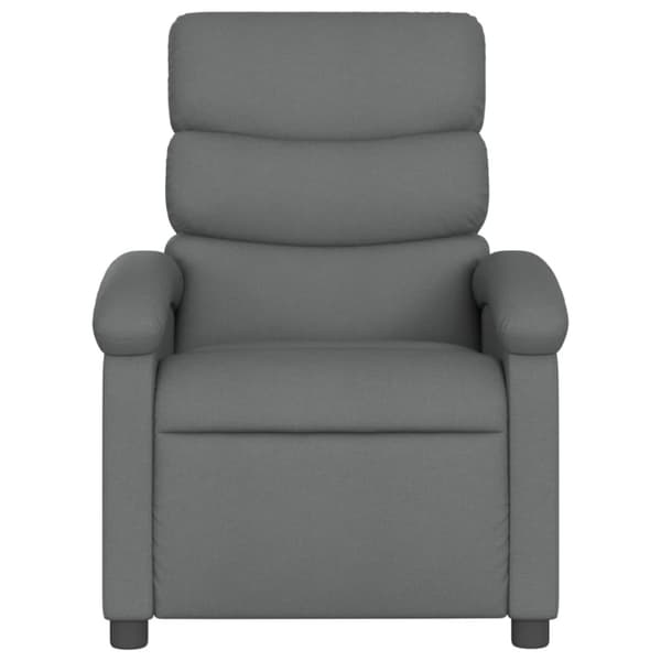 vidaXL Elektrisk massagefåtölj mörkgrå tyg