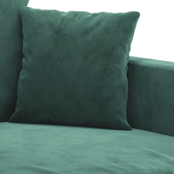 vidaXL 2-personers sofa 140 cm fløjl mørkegrøn