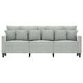 Miniatyrbillede 2 af 8: vidaXL 3-personers sofa 180 cm velour lysegrå