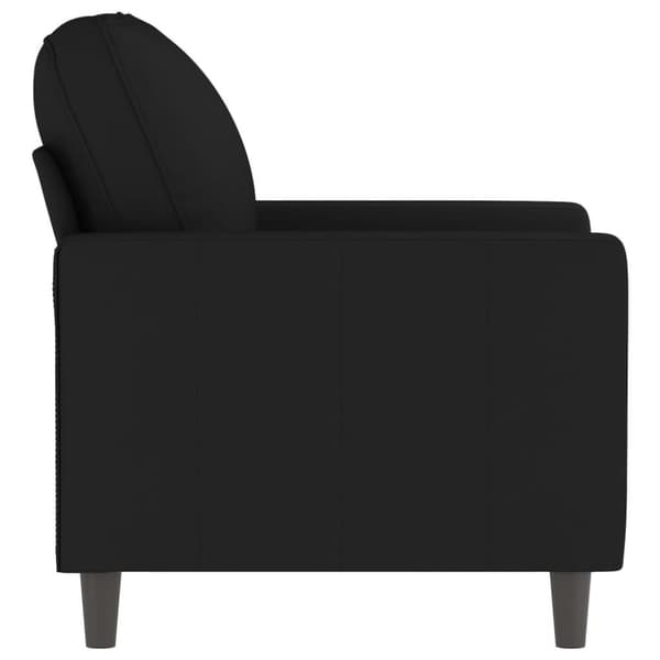 vidaXL lænestol 60 cm velour sort
