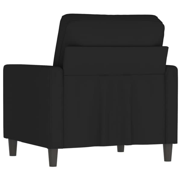vidaXL lænestol 60 cm velour sort