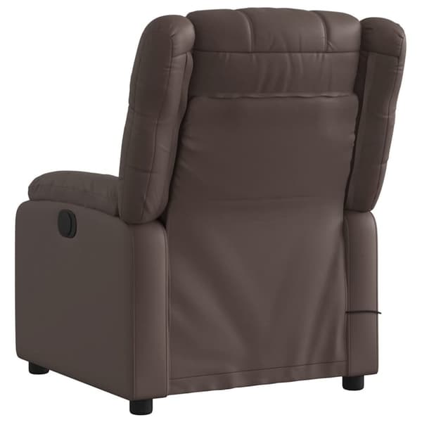 vidaXL massagestol kunstlæder brun