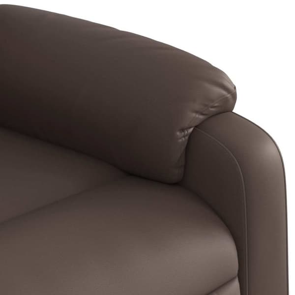 vidaXL Massagefåtölj brun konstläder