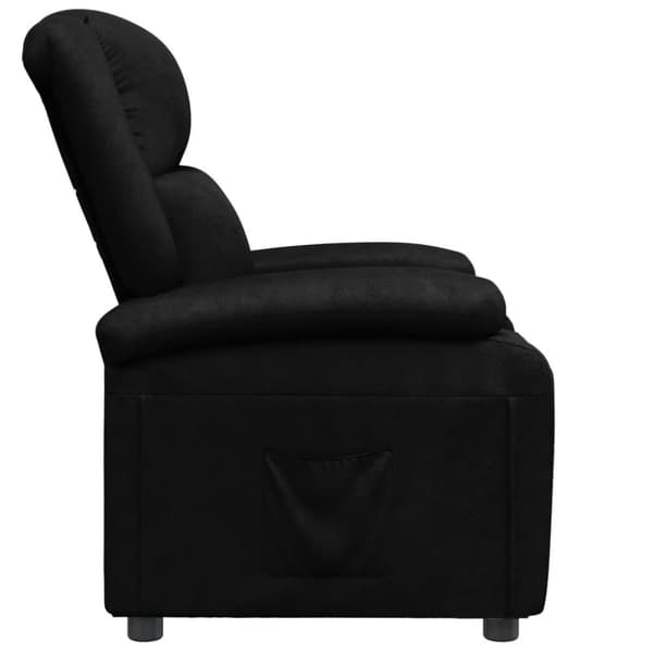 vidaXL Reclinerfåtölj svart konstläder